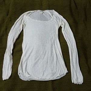 Free People Top with Laced Trim